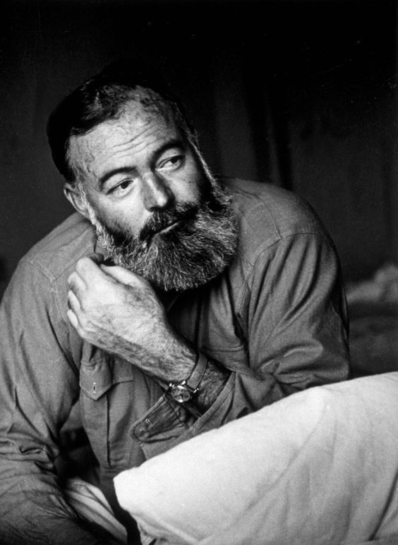 The portrait of Ernest Hemingway